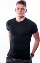 Ten Cate T-Shirt Stretch Black Round Neck - two pack - M