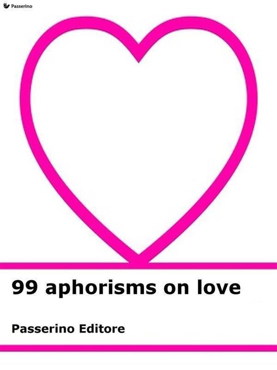 99 aphorisms on love - cover