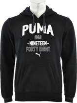 Puma - Style ATHL. Hooded Sweat FL - Zwarte Hoodie - M - Zwart