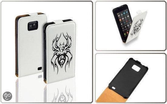 lever dik Gedachte Samsung Galaxy S2 I9100 / S2 Plus i9105 Flip Case/Cover Hoesje Spider  Tattoo | bol.com