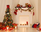 Diamond Painting pakket volwassenen | Kerstsfeer in huis - 80 x 100 cm | Volledige bedekking met vierkante steentjes | FULL | DP Diamond Paintings