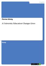 A University Education Changes Lives