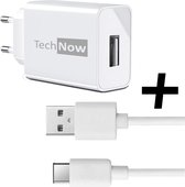 TechNow Chargeur rapide avec câble USB-C - 12 Watt - Samsung / Huawei / LG