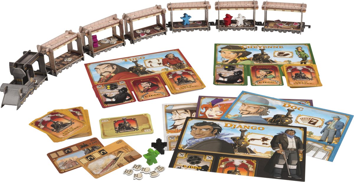  Colt Super Express Board Game - Fast-Paced Wild West Showdown!  Strategy Game for Kids & Adults, Ages 10+, 3-7 Players, 15 Minute Playtime,  Made by Ludonaute : Toys & Games