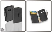 LELYCASE Book Case Flip Cover Wallet Hoesje Samsung Galaxy Young S6310 Zwart