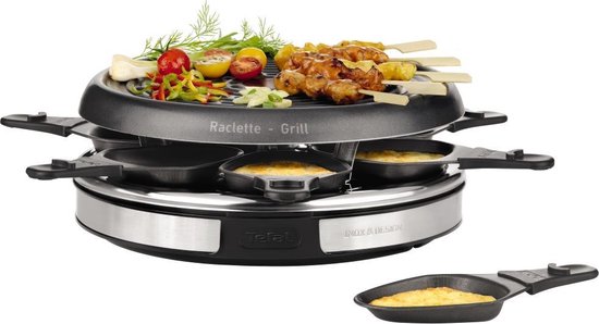Raclette inox & design re458812 Tefal