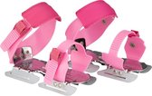 Glij-ijzers verstelbaar 24-34 roze
