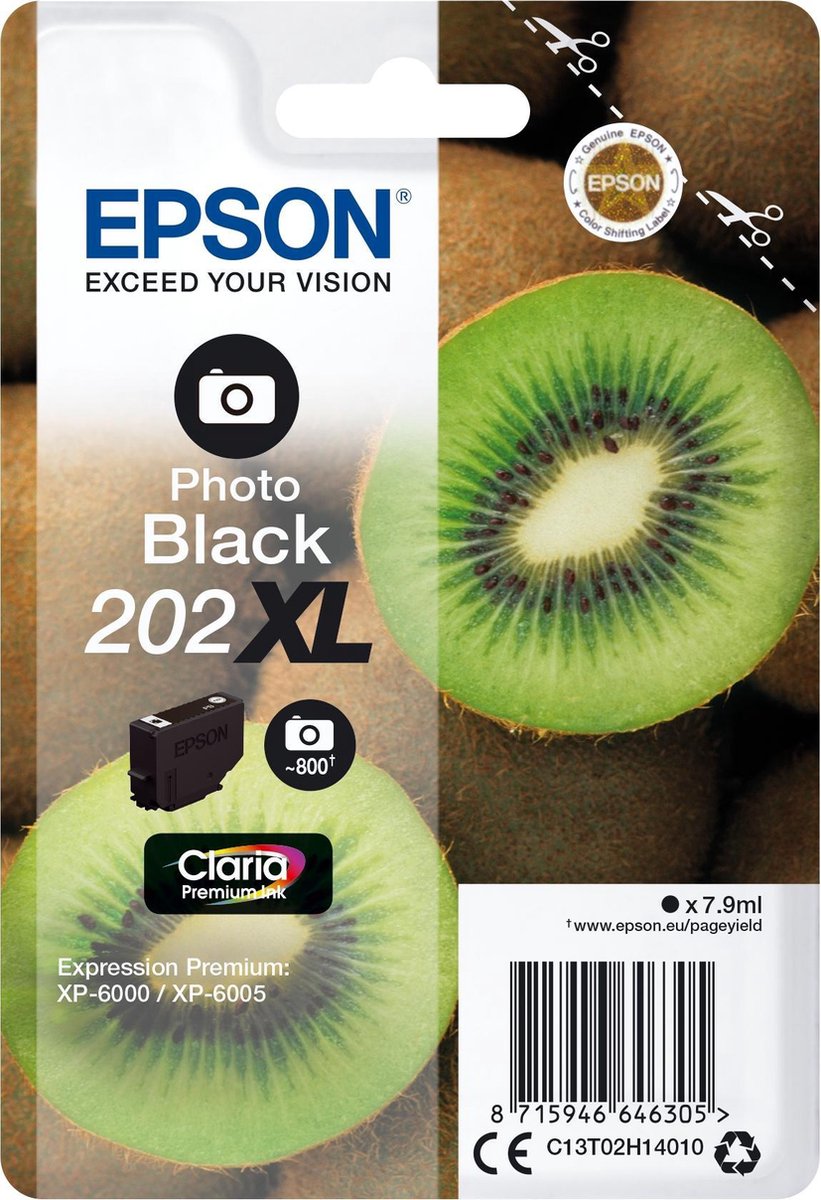 Epson 202XL Cartridge Fotozwart
