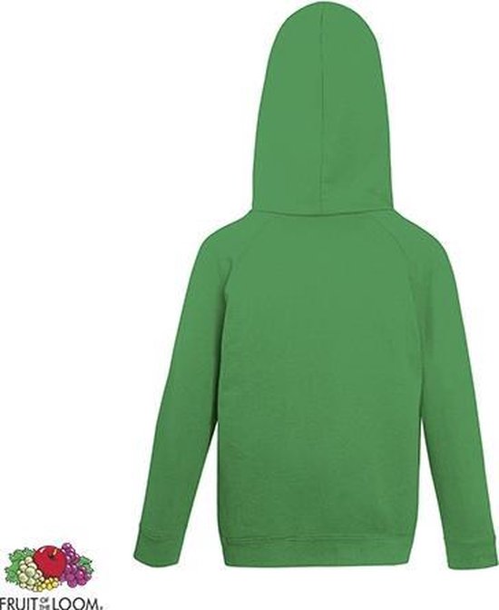 Sweat à capuche Fruit of the Loom Kids - Taille 128 - Couleur Kelly Green