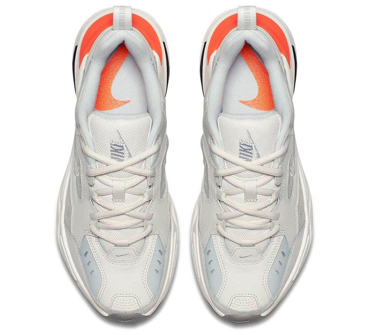 Nike M2K Tekno Sneakers - Maat 38 - Unisex - wit/grijs/oranje | bol.com