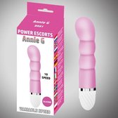 Vibrators Voor Vrouwen – Tarzan Vibrator – Clitoris En G-spot Stimulator – Duo-Vibrator - Power Escorts - Annie G - G Spot Vibrator - 16,5 cm - 10-Speed - BR81 - Roze - gave Cadeau