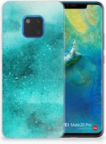 Huawei Mate 20 Pro Uniek TPU Hoesje Painting Blue