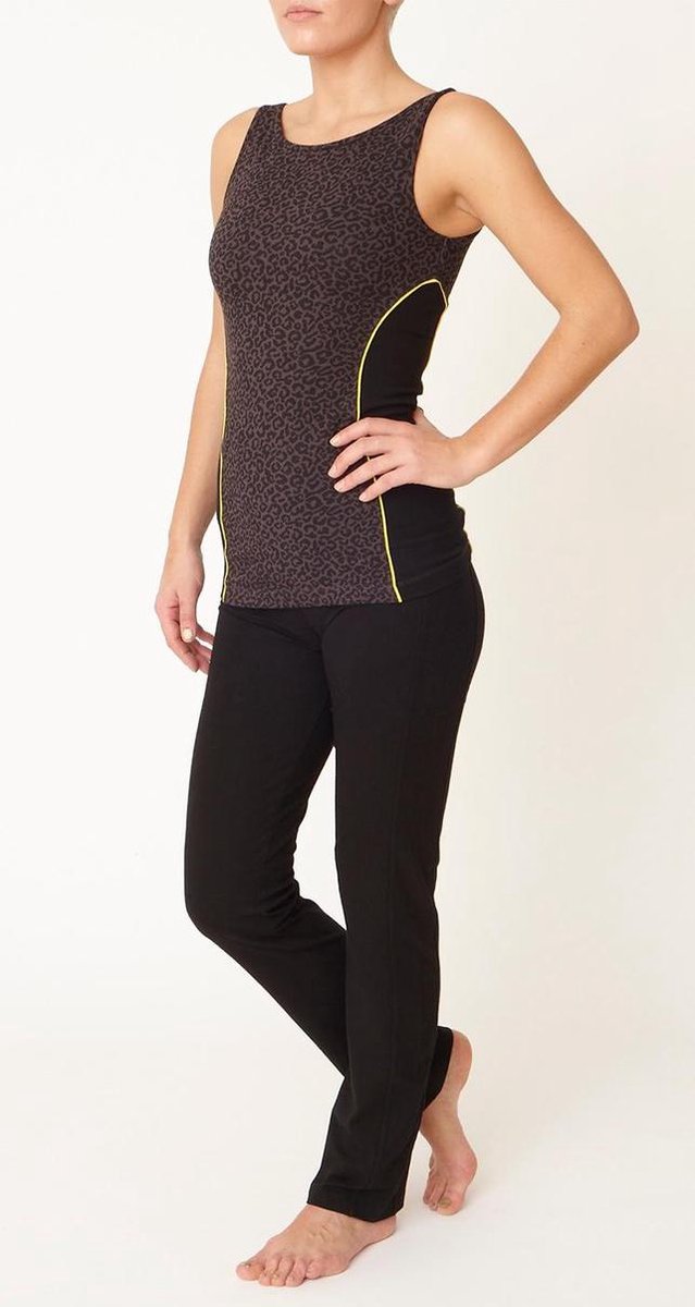 Yoga-Tank-Top mit Bra - leopard — afbeelding 2