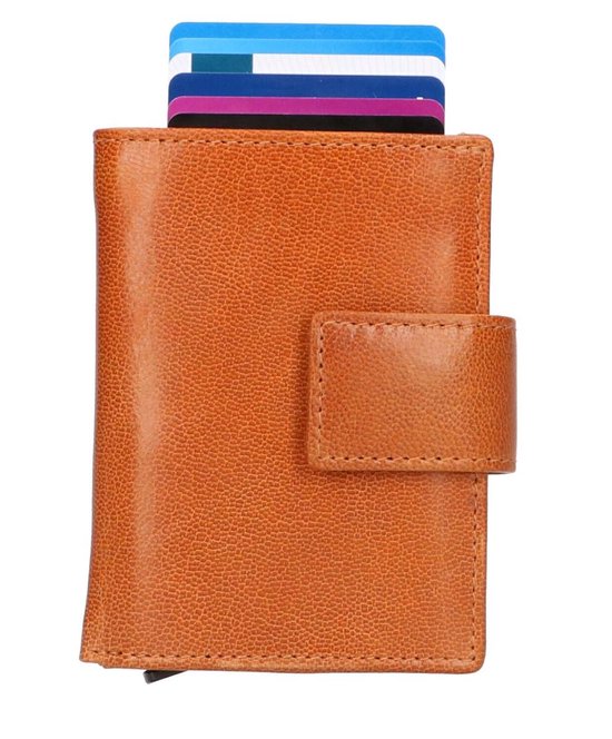 Figuretta Premium Unisex Creditcardhouder Cognac