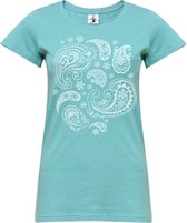 Yoga-T-Shirt "paisley" - mint S Loungewear shirt YOGISTAR