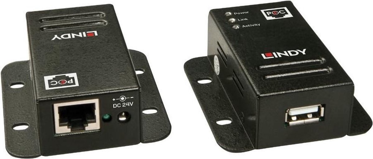 LINDY USB 2.0 Cat.5 Extender With Power Over - USB-uitbreider - USB 2.0 - maximaal 50 m