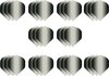 Afbeelding van het spelletje 10 sets (30 stuks) Super Sterke - Dragon darts  - Fade Side Zwart - darts flights