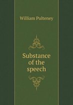 Substance of the speech