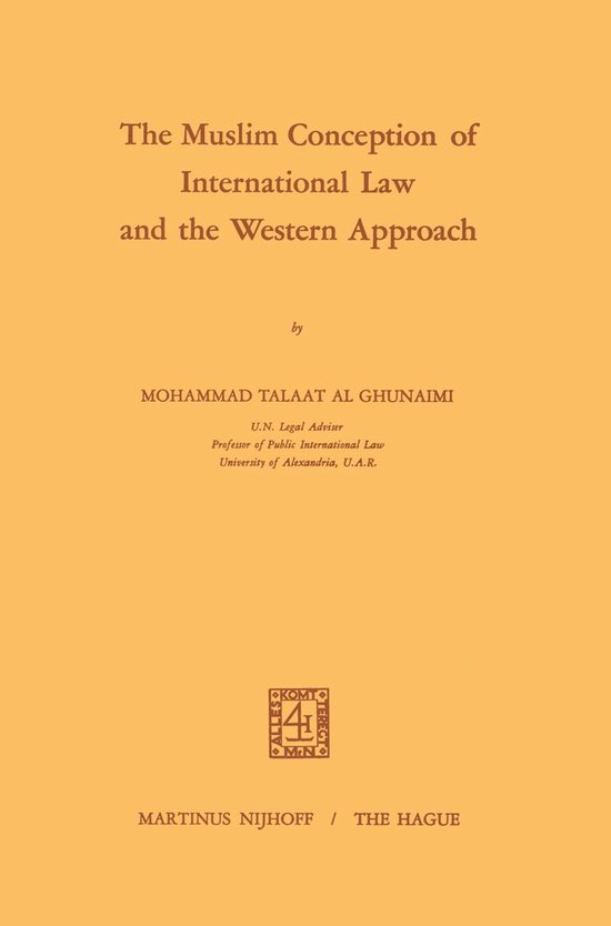 Law and Criminology (R0) - The Muslim Conception of Internat ... - cover