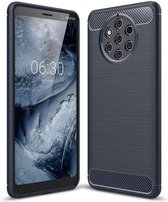 Nokia 9 PureView hoesje - Rugged TPU Case - blauw