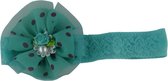 Jessidress Haarband Baby Haarbandje met Haarbloemen - Groen