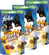 Felix - Party mix Original - Kattensnack - Per 3 Zakjes van 60g