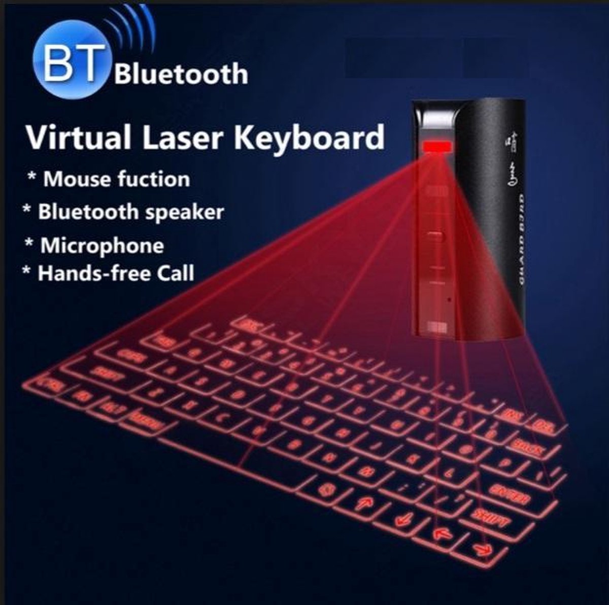 visie Theoretisch Geit Draadloos Virtual Laser Keyboard Toetsenbord en muis voor Android TV Box /  PC / Laptop... | bol.com