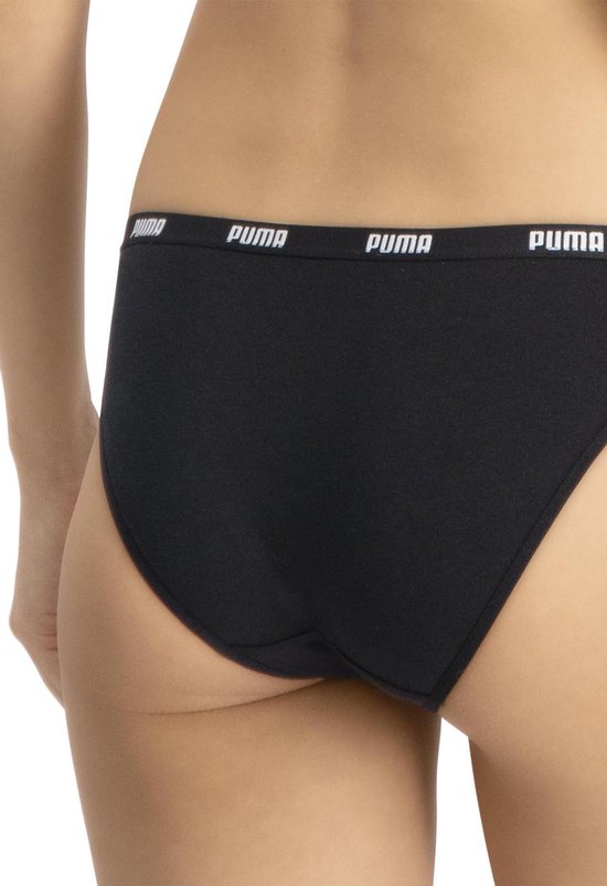 PUMA Iconic Bikini 2P Dames Slips - Zwart - Maat XL