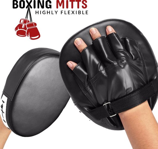 spade ontsnapping uit de gevangenis Zich voorstellen Boksen Pads Set 2 stuks | Mitts | Stootkussens |Boxing Handpads Training |  MMA... | bol.com