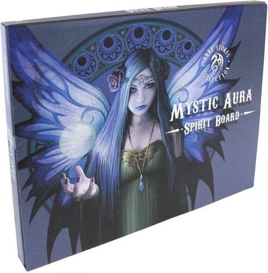Thumbnail van een extra afbeelding van het spel Ouija bord / spiritbord – Mystic Aura – dessin van Anne Stokes