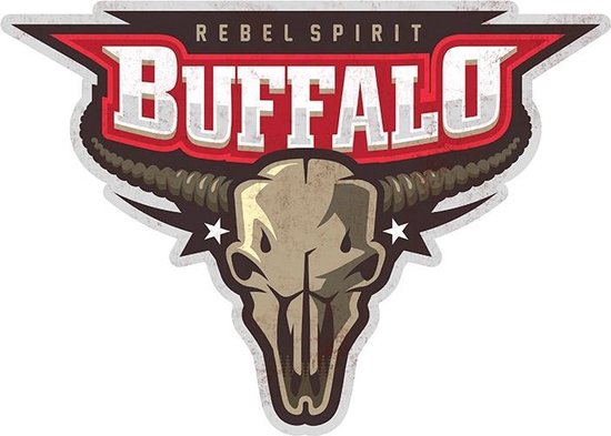 Signs-USA Buffalo Rebel Spirit - Retro Wandbord - Metaal