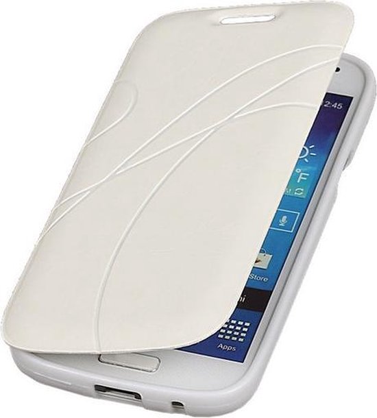 Bestcases Wit TPU Booktype Motief Hoesje Samsung Galaxy S4 mini | bol.com