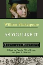 Boekcover van William Shakespeare's 'As You Like It: Texts and Contexts' met een schilderij van een jongeman.