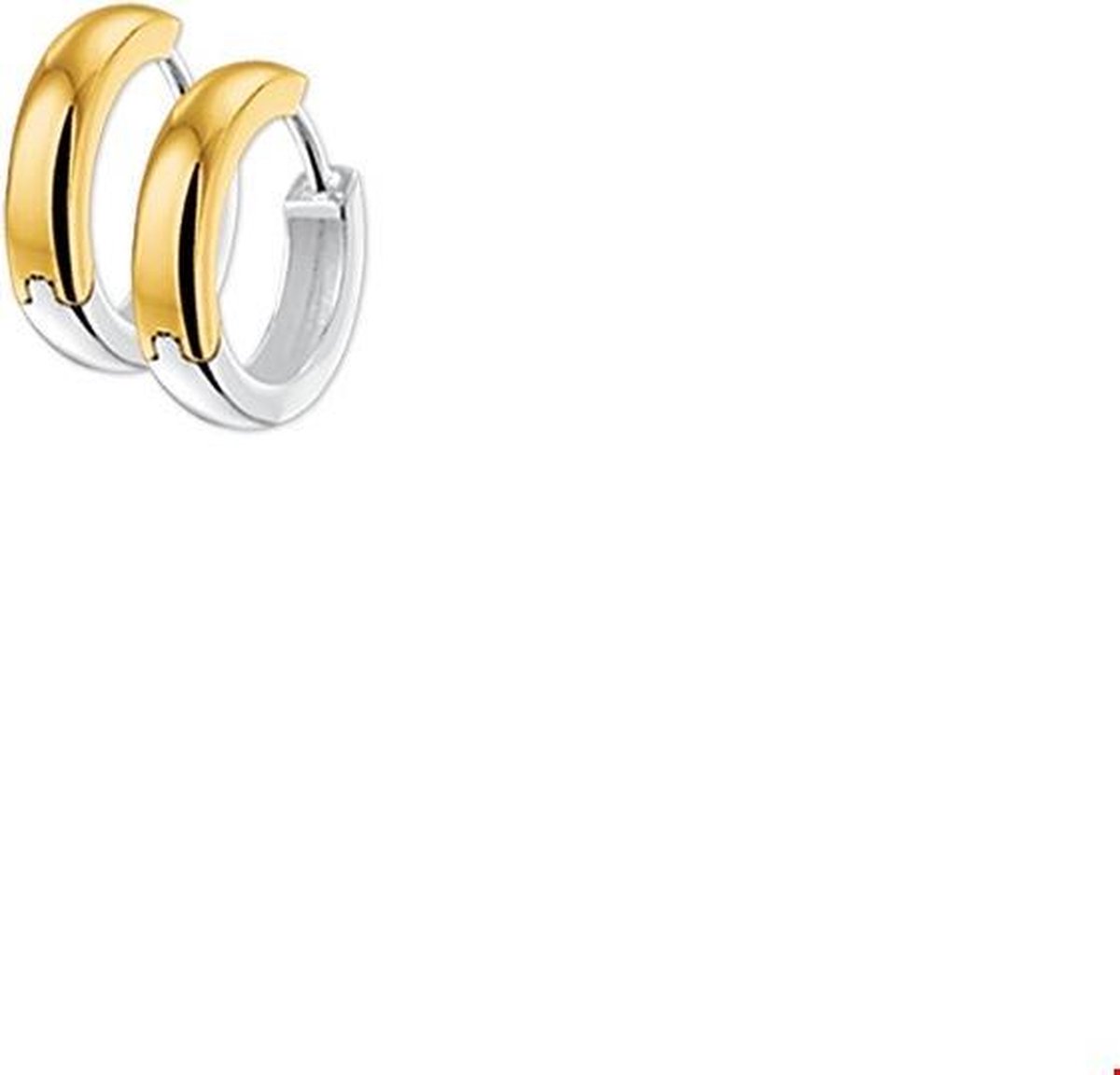 TFT klap-oorringen 4,5 Mm Bol Bicolor Goud Glanzend