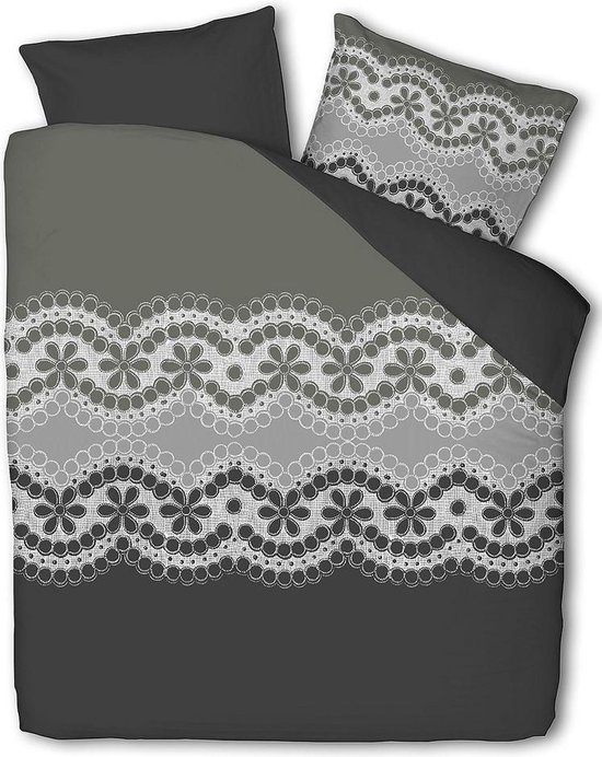 Dekbed Overtrek Flots Grijs 240 x 200/220 cm