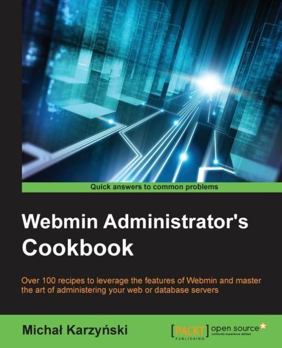 Webmin Administrator's Cookbook - cover
