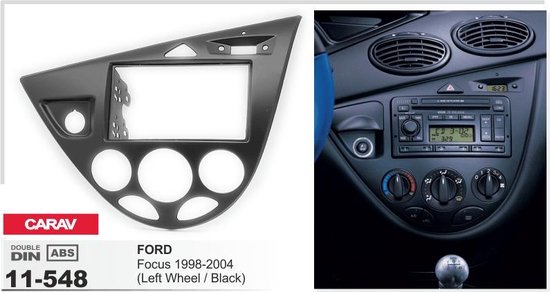 2-DIN FORD Focus 1998-2004 (Left Wheel / Black) inbouwpaneel Audiovolt  11-548 | bol.com
