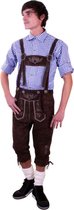 Lederhose donkerbruin knee-over (echt leer) mt.XL - Oktoberfest thema feest festival