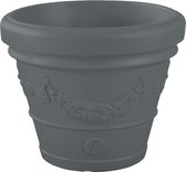 Bloempot Buiten Rond Idra Festonato 65cm ANTRACIET Teiplast