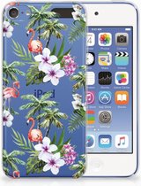 Geschikt voor iPod Touch 5 | 6 TPU Hoesje Design Flamingo Palms