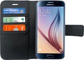 Hoesje voor Samsung Galaxy S6 Book Case Portemonnee - Cover voor 3 Pasjes Zwart