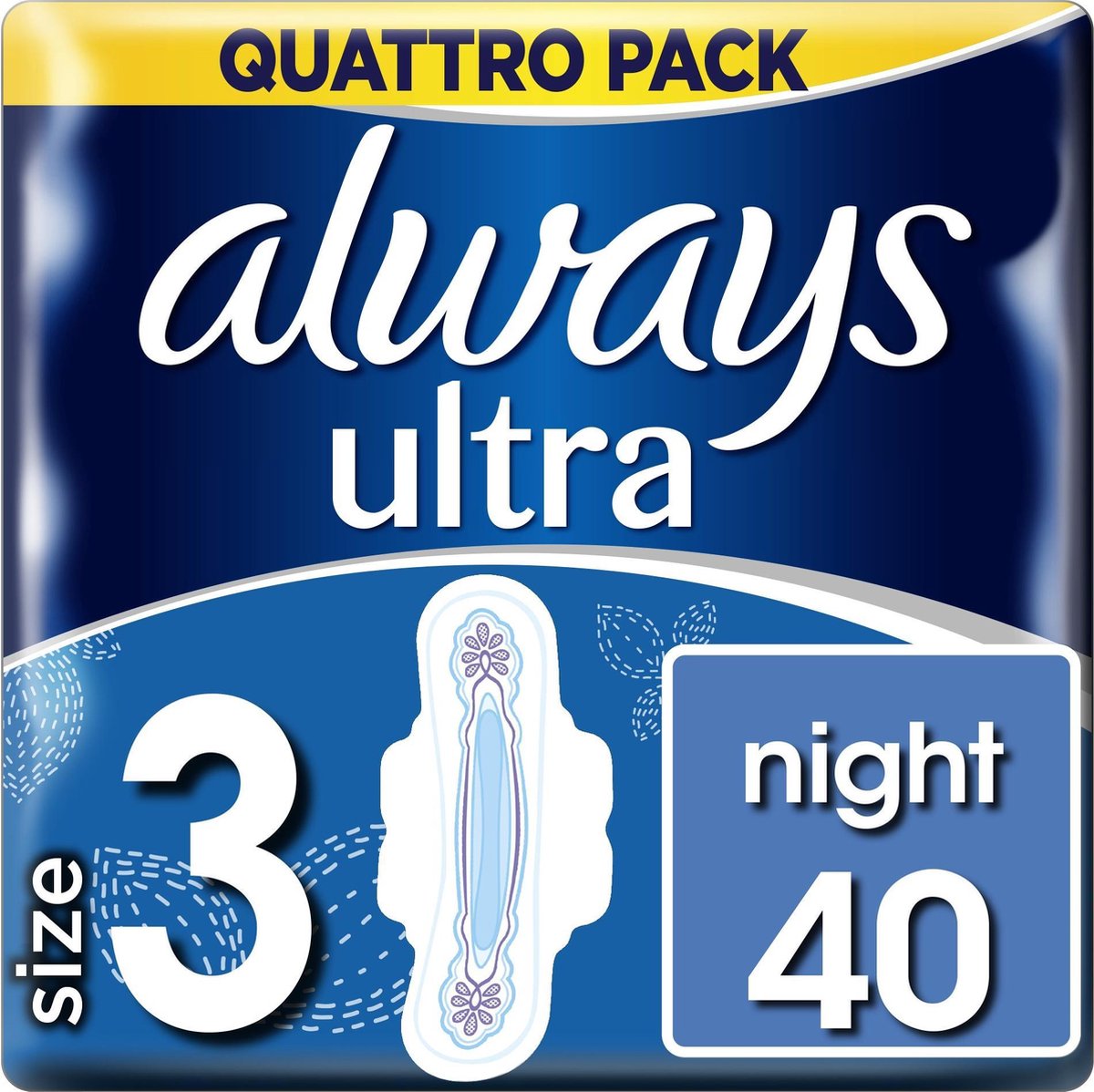 Always - Pads Ultra Night - Quatro Pack