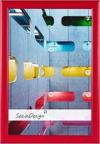 SecaDesign Tours Fotolijst - Fotomaat 10x15 cm - Rood / Wijnrood