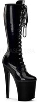 Pleaser Plateau Laarzen -45 Shoes- XTREME-2020 Paaldans schoenen Zwart