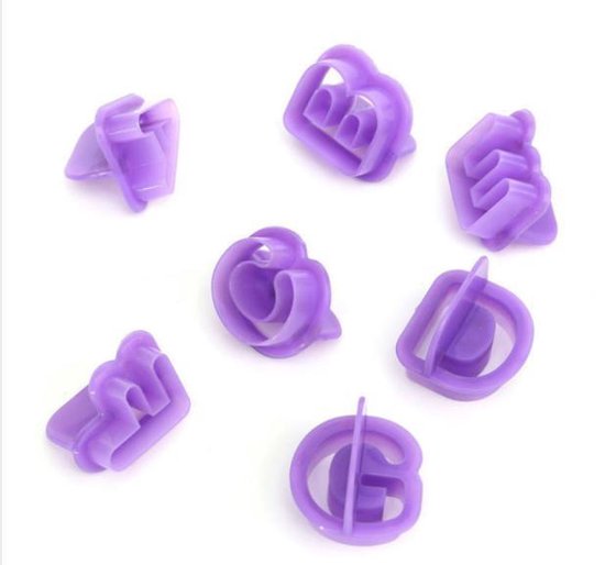 Epin 3D Alfabet & Leestekens uitsteekvormen - Set 40 delig - Merkloos