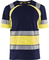 Blaklader T-shirt High Vis 3421-1030 - Marine/High Vis Geel - S