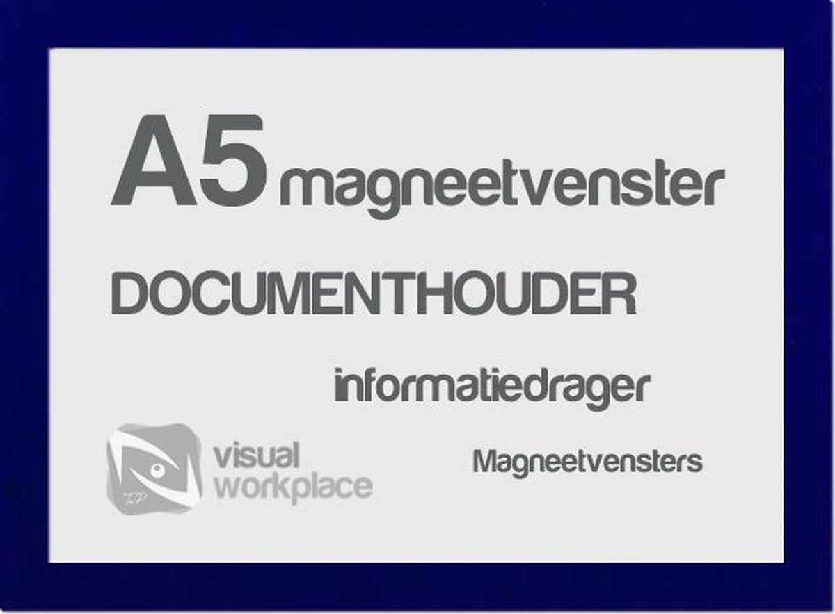 Magneetvensters A5 - Blauw