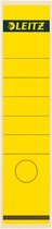 14x Leitz rugetiketten 6,1x28,5cm, geel