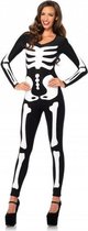 Halloween - Glow in the dark skelet catsuit M