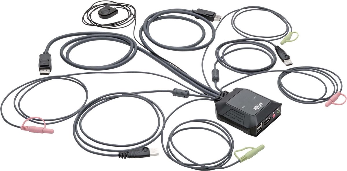 Eaton Tripp Lite B032-DPUA2 - KVM Switch - 2 Poorten - DisplayPort 1.1 - USB Peripheral Sharing